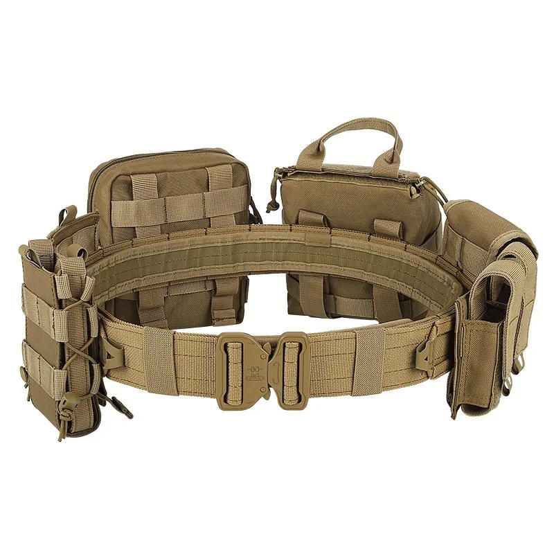 Description Picture 4 of item8 in 1 Tactical Waist Bag Tactical Belt with Pouches Hunting Equipment Polyester Wallet Waterproof Outdoor Tactical Bagpack