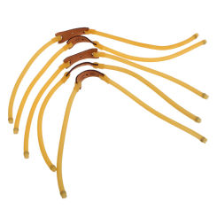 5PCS 70X30mm Hunting Slingshots Rubber Bands Elastic Rubber Bungee Band with Pouches for Slingshots Catapults Hunting Shooting