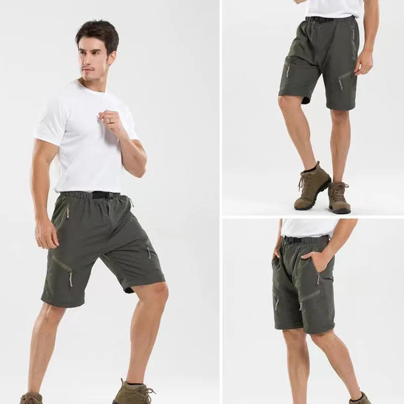 Description Picture 4 of itemMen's Summer Thin Legs Detachable Hiking Trekking Fishing Camping Climbing Run Cycling UV Proof Trousers Outdoor Elastic Pants