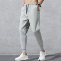 Nylon four sided elastic summer cropped pants for men's small foot elastic quick drying pants, casual loose Harlan sports pants