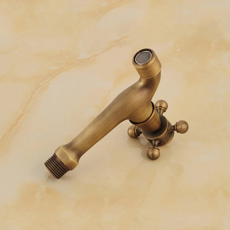 Description Picture 6 of itemAntique Brass Wall Mount Pool Tap Cold Water Faucet Bathroom Accessories Outdoor Sink Garden Taps Decorative Laundry Bibcock