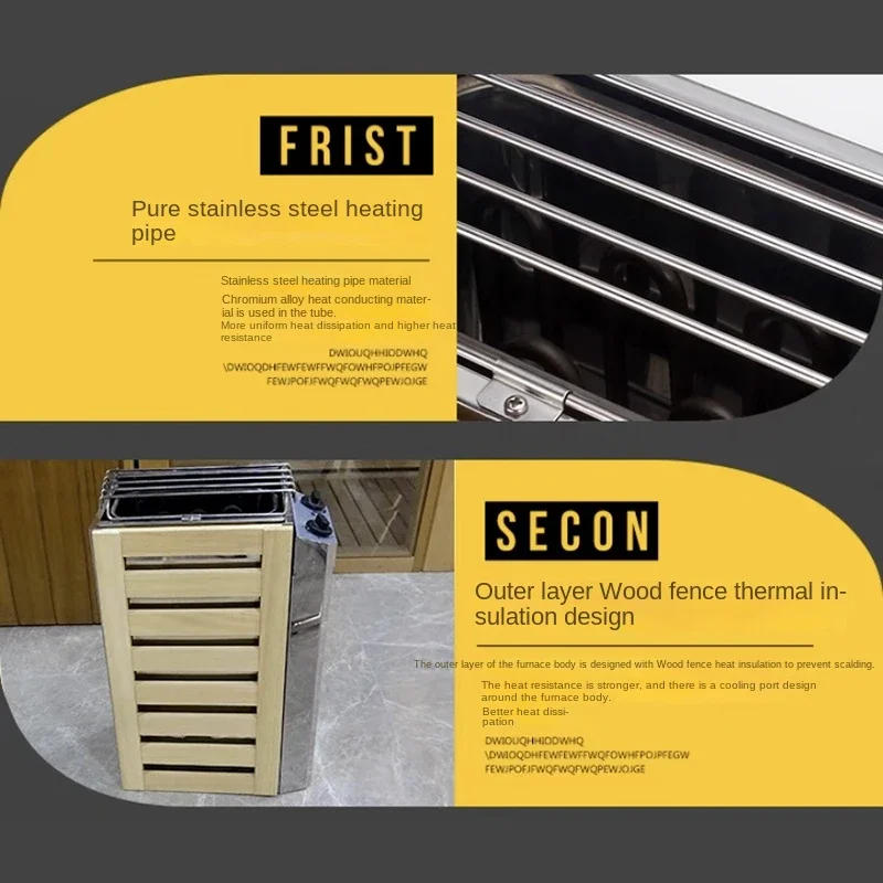 Description Picture 4 of itemNEW 3.6kw Sauna Heater 220V Sauna Steam Generator Home Use Heating Furnace Room Dry Equipment control