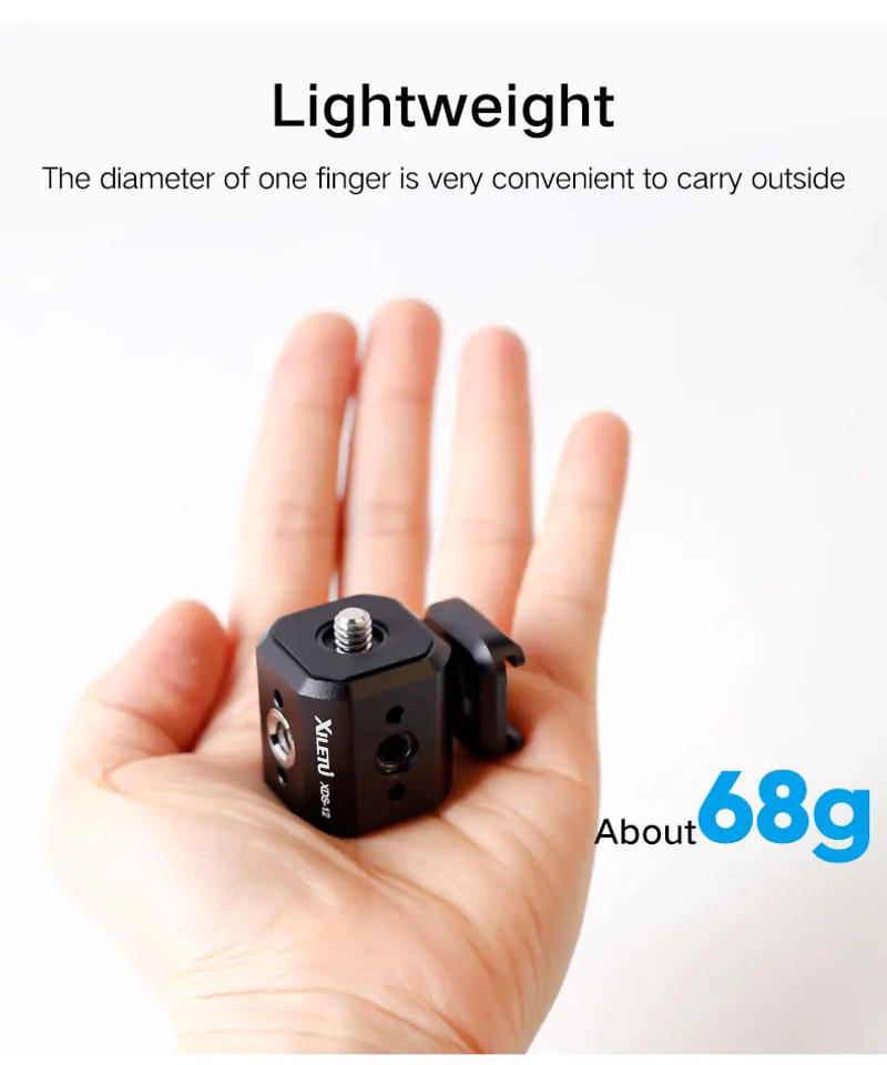 Description Picture 4 of itemXILETU XDS-12 Tripod Screw Hole Conversion Seat 1/4 3/8 Alai Positioning Hole Head Multifunctional Expansion Accessories