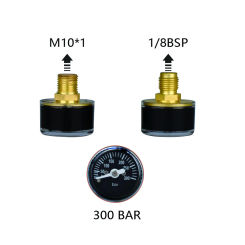HPA M10*1 1/8BSP MINI Pressure Gauge Regulator Manometr Air Paint soft ball Station Diving Compressor Aquarium Accesories