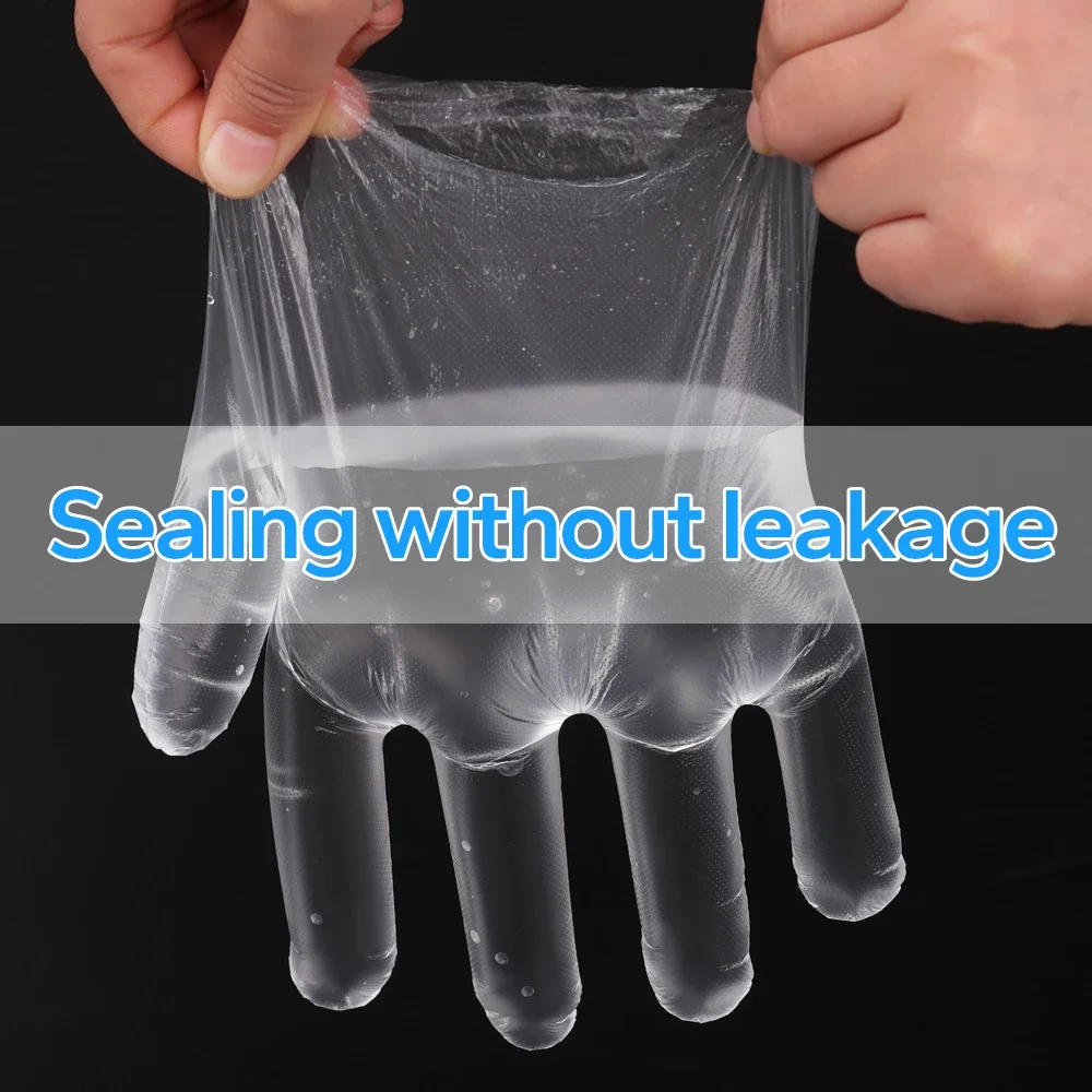 Description Picture 6 of item200-100Pcs Disposable Gloves Transparent Cooking Cleaning Clear Home Kitchen Dishwashing Gloves Waterproof Restaurant Supplies