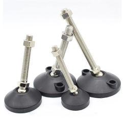 Nylon Universal Foot Cup/Joint Shoe Foot/Machine Tool Adjustment Foot/Base Diameter 80mm Anti Slip And Shock-Absorbing Foot Pad