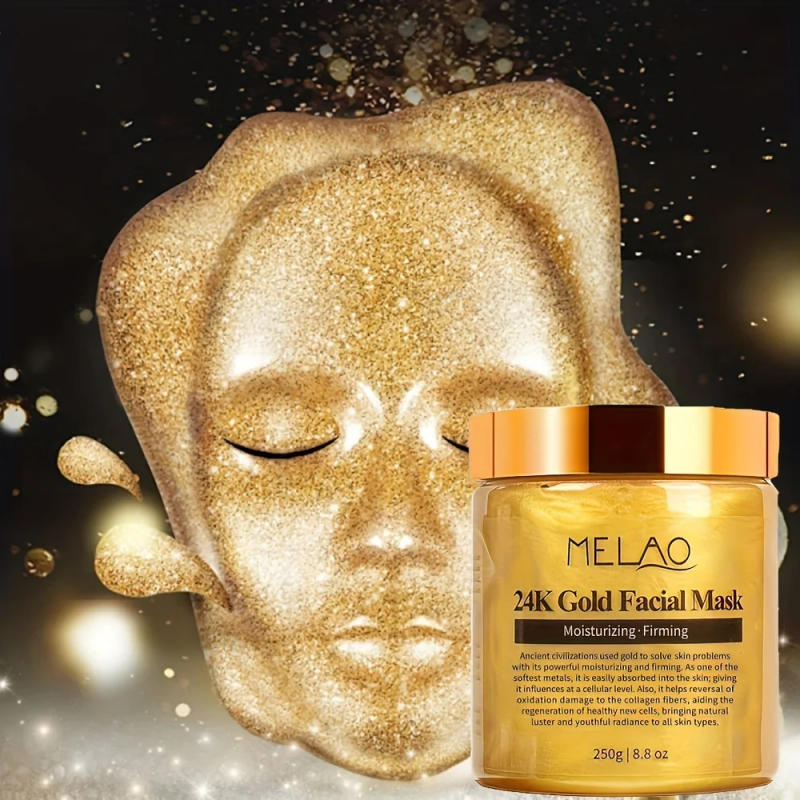 Description Picture 4 of itemMELAO 24K Gold Face Mask Beauty Facemask Skin Remove France Golden Collagen Facial Moisturizing Masks