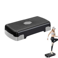 Exercise Step Aerobic Stepper Step Trainer Aerobic Exercise Stepper With 3 Risers For Home Gym Training Compact Aerobic Stepper