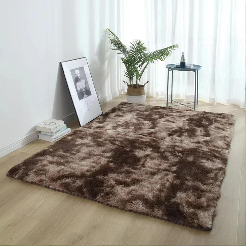 Description Picture 3 of itemVIKAMA 40X60CM Silk Wool Rug Thickened Bedside Living Room Nursery Soft Home Decor Carpet Washable Dirt Repellent Mat