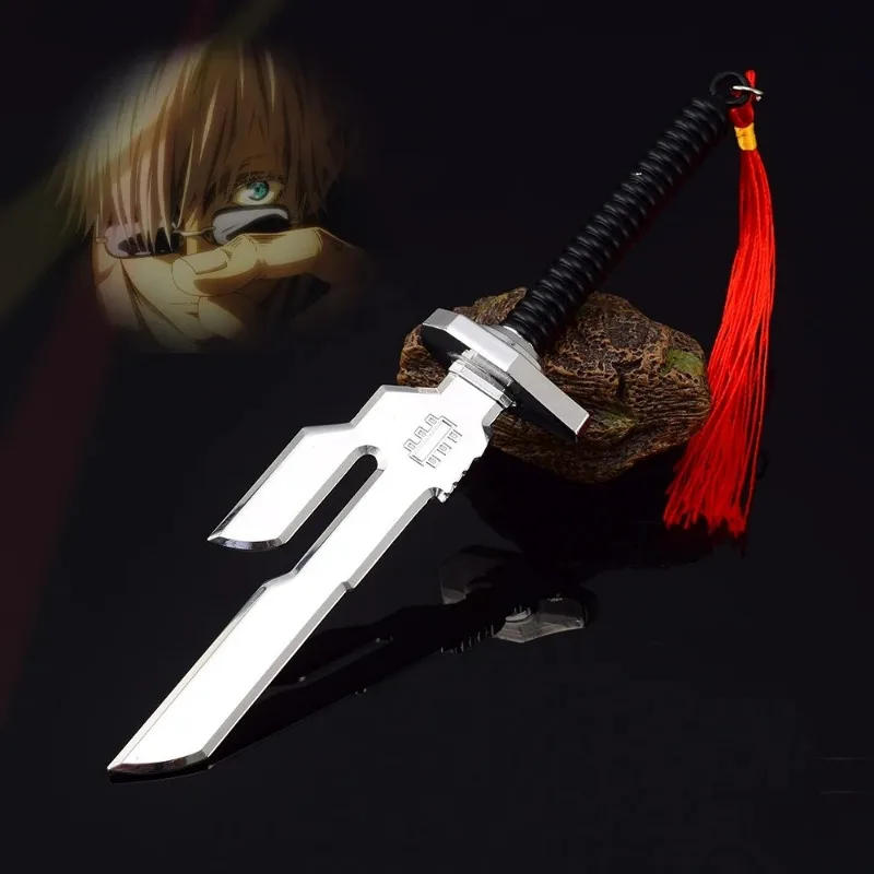 Description Picture 3 of itemMini Metal Fushiguro Toji Sword Anime Jujutsu Kaisen Knife Steel Real Size Japanese Katana Steel Samurai Sabre Kid Toy Gift