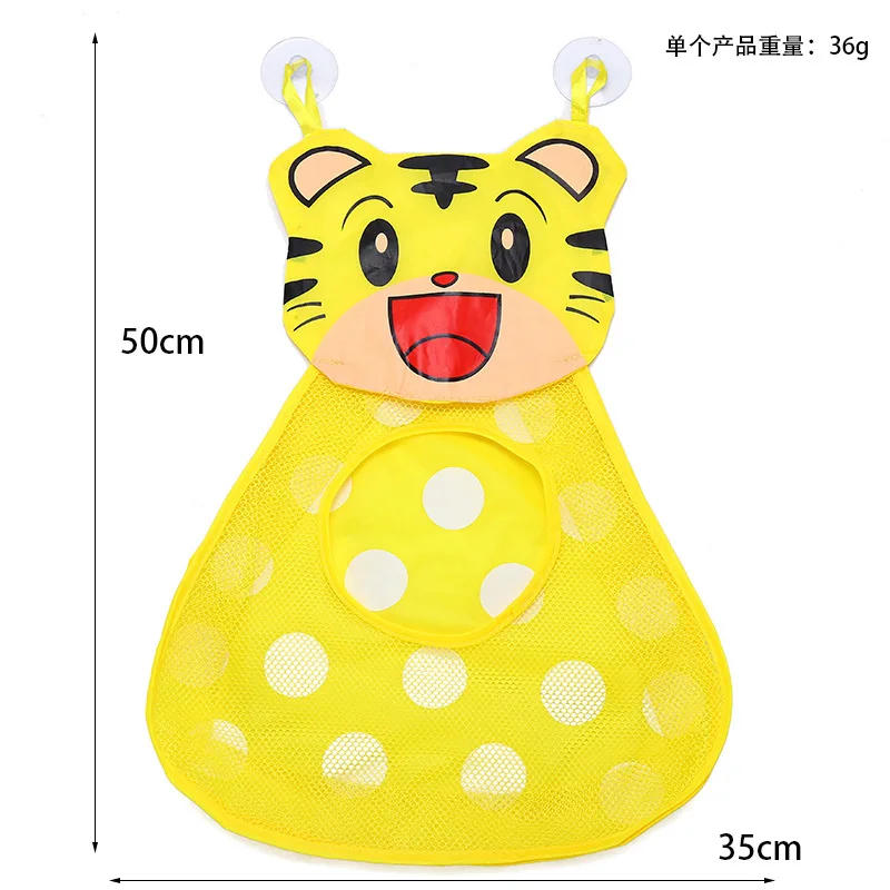 Description Picture 3 of itemBaby Bath Toys Cute Duck Frog Mesh Net Toy Storage Bag Strong Suction Cups Bath Game Bag Bathroom Organizer Water Toys for Kids