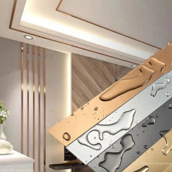 1 Roll Gold Wall Sticker Stainless Steel Flat Decorative Lines Titanium Wall Ceiling Edge Strip Mirror Living Room Decoration