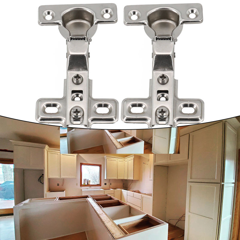 Description Picture 3 of itemRepair Plate Hinge Cabinets Hydraulic Type Kit Non-fading Stainless Steel Accessories Full Cover/half Cover/inline For Wardrobes