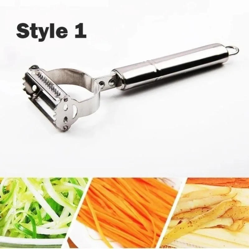 Description Picture 3 of itemStainless Steel Peeling And Shredding Machine Household Multifunctional Potato And Fruit Peeling Knife Scraping Knife Small Tool