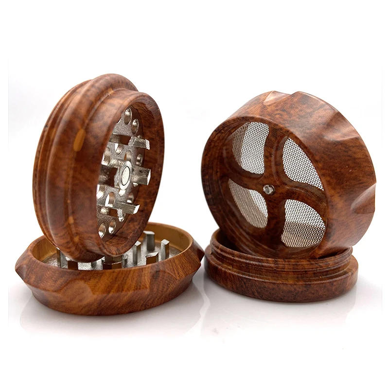 Description Picture 5 of itemResin Herb Grinder Machine 4 Layers Wooden Herb Mills 40mm Tobacco Crusher 1.57 inch Hand Mills Smoke Crucher