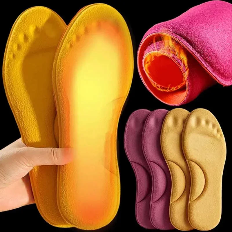 Description Picture 4 of item2/4PCS Self-heated Insoles Feet Massage Thicken Insole Memory Foam Shoe Pads Winter Warm Men Women Sports Shoes Pad Accessories