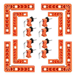 90 Degree Clamp, Positioning Squares, Right Angle Clamp with Clamp, Corner Clamps Woodworking Tool for Pictures Frames