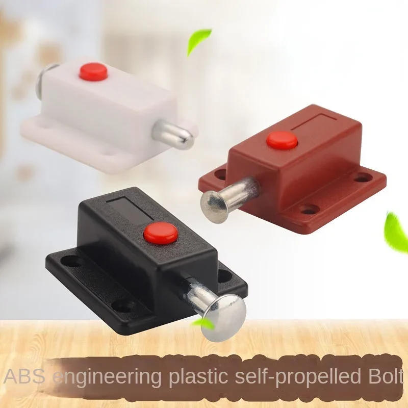 Description Picture 2 of item2PCS Plastic Spring New Automatic Rebound Latch Anti-theft Furniture Accessories Telescopic Positioner Door Stopper