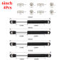 6IN 4Pcs Black