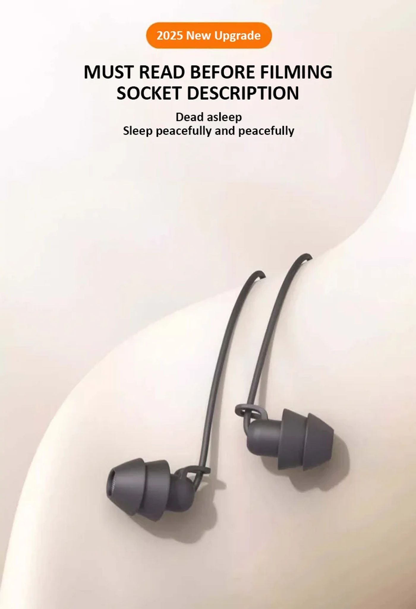 Description Picture 3 of itemWired Sleep Earphone 3.5mm-Pin Headphone With Mic HD-Calling Noise Cancelling Sleep Earbud HiFi Stereo Headset For Xiaomi Lenovo