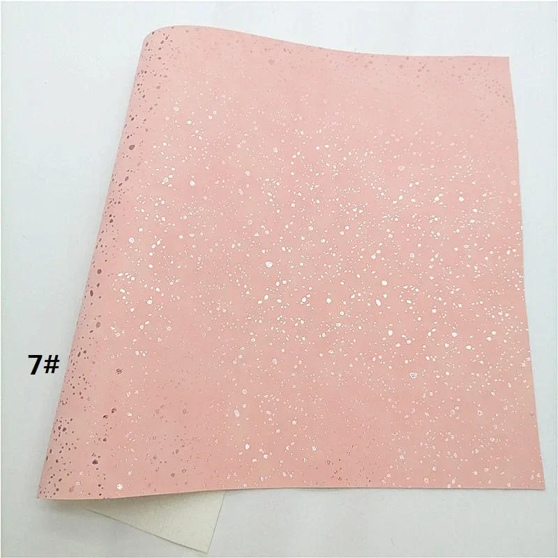 Description Picture 6 of itemGlitter Suede Synthetic Leather Sheets Felt Backing Faux Leather Fabric For Bows Earrings Handmade DIY 21X29CM FZ604A