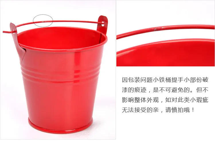 Description Picture 5 of itemMetal Bucket Wedding Decoration Candy Box Flower Pot Table Decor Birthday Party Decoration Desktop Small Figurines & Miniatures