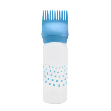 120ml Hair Root Comb Applicator Bottle Hair Dye Applicator Dispensing Comb Brush Salon Hair Coloring Hairdressing Styling Tools