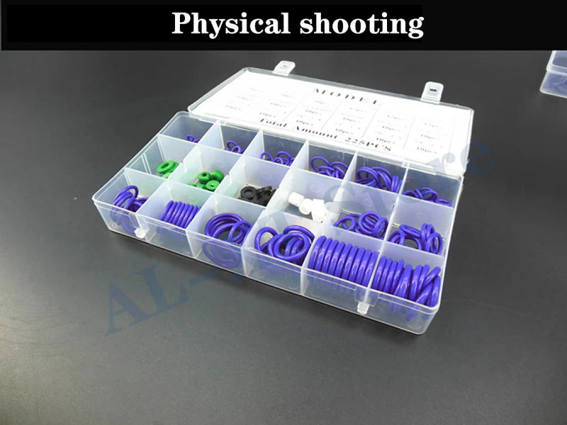 Description Picture 4 of itemThermostability Automotive Air Conditioning Sealing Gasket Compressor Fluororubber R134R High-pressure Pipeline 18 Grid O-ring