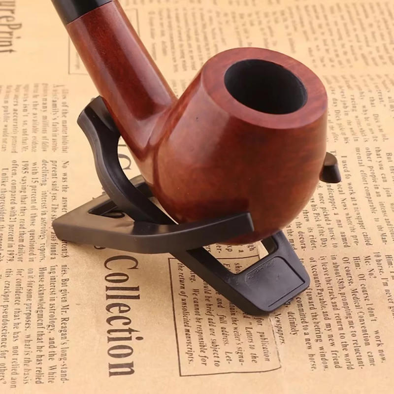 Description Picture 6 of itemPlastic Smoking Pipe Holder Rack Portable Foldable Tobacco Pipe Display Stand Smoking Accessories Tool for Single Cigar Pipe