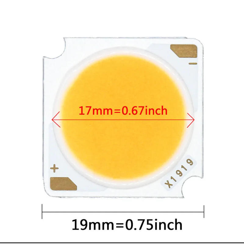 Description Picture 2 of item15pcs LED COB LED Light-Emitting Diode LED Source Bridgelux Chip 10W 20W 30W 40W 50W 19*19mm CRI≥90 For Spotlight Downlight DIY