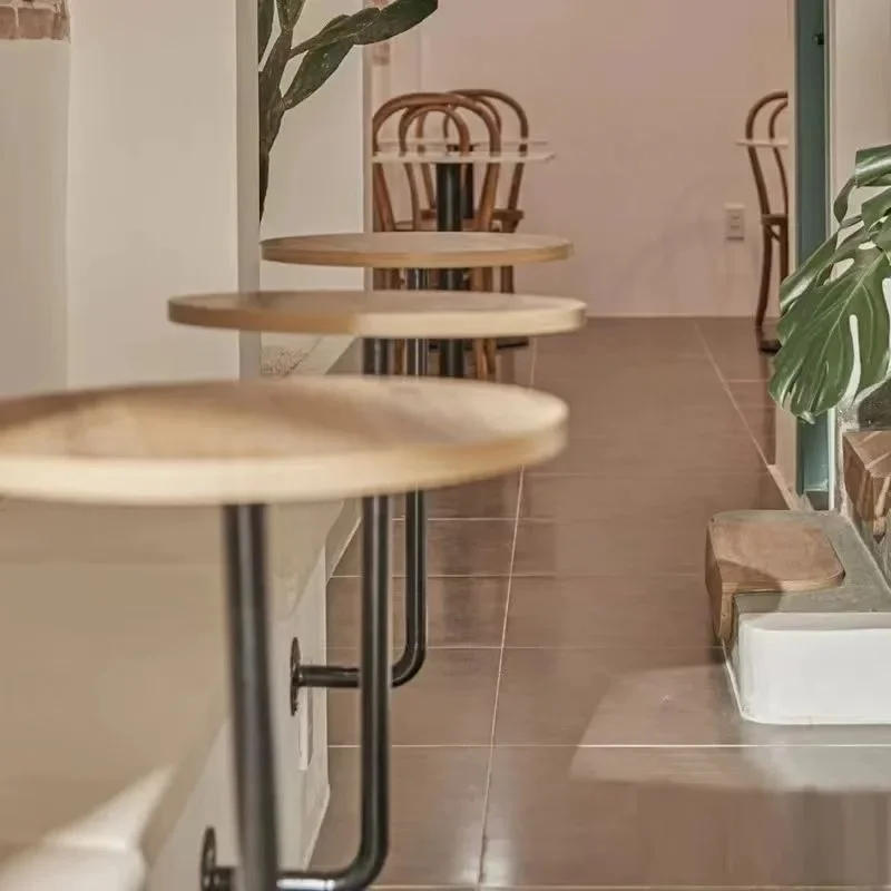 Description Picture 6 of itemCoffee Table Circular Modern Luxury Restaurant Side Table Wall Mounted Small Round Table Coffee Shop Decoration Hanging