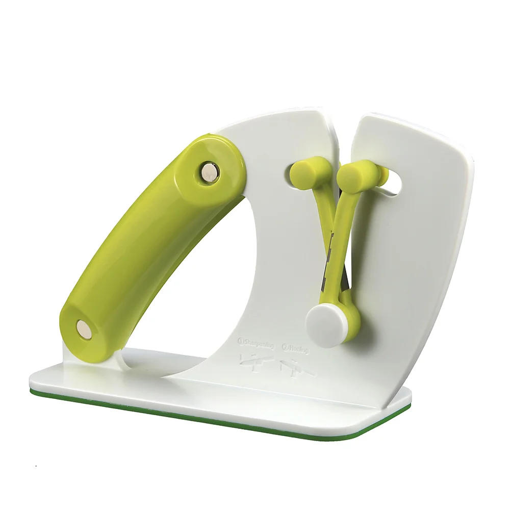 Description Picture 2 of itemRISAMSHA Kitchen Knife Sharpener Professional Knives Sharpener Edge Auto-adjust Blade Easy To Use Quick Sharpening Tool Spyderco