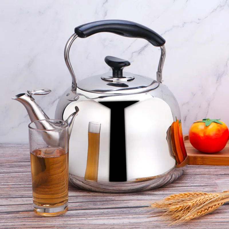 Description Picture 2 of item304 Stainless Steel Whistling Kettle Gas Induction Cooker Water Pot Household Gas Kettle Creative Teapot 1.5/2/3/4/5/6L