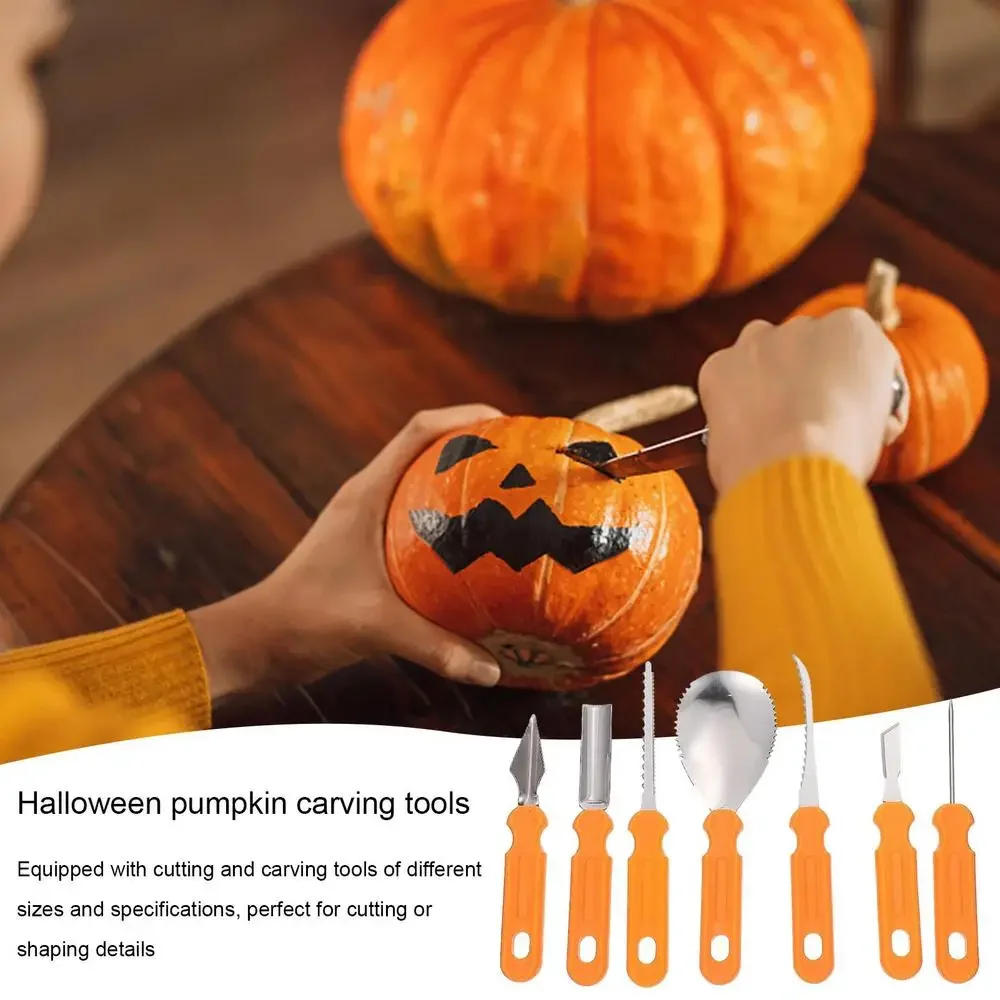 Description Picture 2 of itemHalloween Pumpkin Carving Set Tools Pumpkin Carving Knife Adults Pumpkin Cutting Supplies Engraving Kitchen Cutting Dropshipping