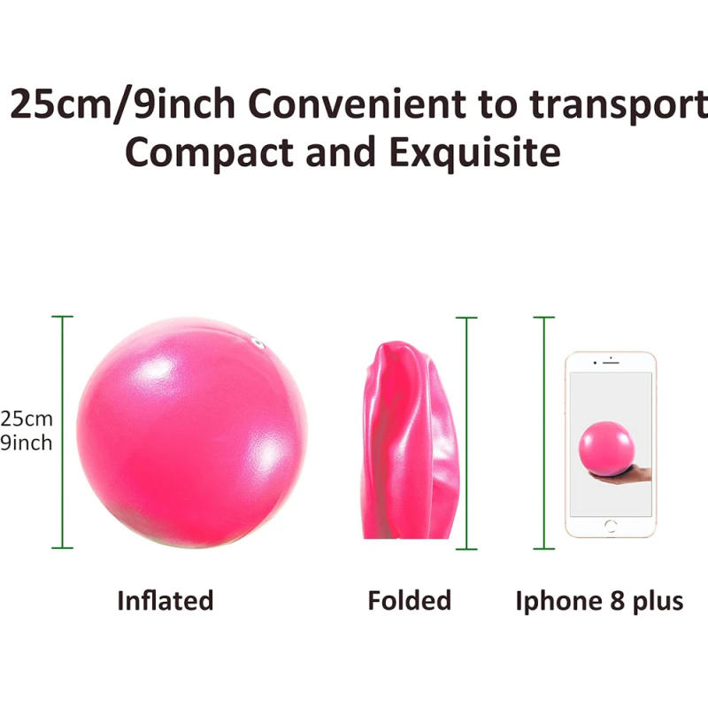 Description Picture 3 of item9 Inch Yoga Ball Mini Exercise Exercise Pilates Ball Sport Training Gym Anti Burst and Slip Resistant Balls Physical Therapy