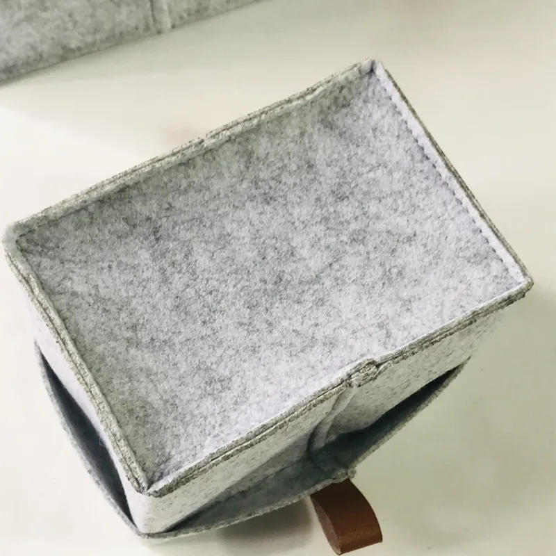 Description Picture 6 of itemDesktop Storage Baskets Felt fabric Bedroom countertop Organize Basket Pen holder Sundries Cosmetics Storage,Basket of flowe