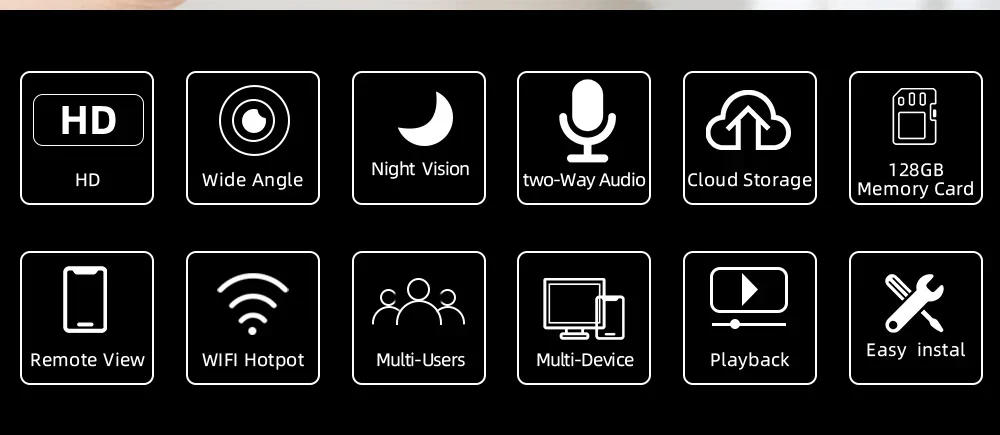 Description Picture 4 of item1080P HD Mini Wifi Camera Invisible Espia Cam Smart Home Security IP Webcam Remote Surveillance IR Night Vision Small Camcorder