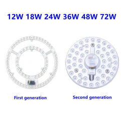 72W 48W 36W 24W 18W LED Ring PANEL Circle Light 220V LED Ceiling board the circular lamp board LED ceiling lamp replacement chip