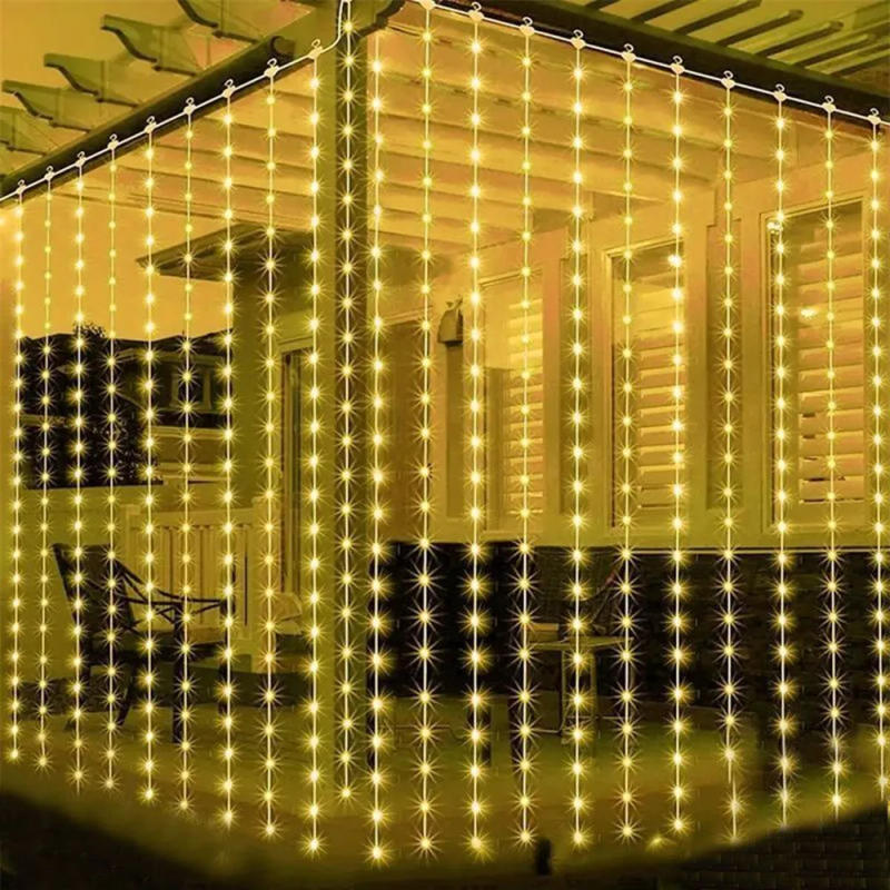 Description Picture 2 of itemWedding Decor Solar Fairy Curtain String Light Garden Garland Festoon Room Decoration Christmas LED 3M/6M Outdoor Holiday Light