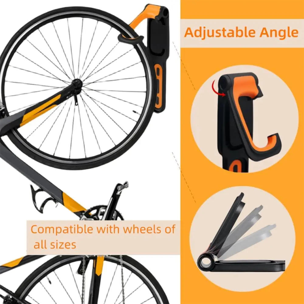 Description Picture 3 of item1PC Bicycle Wall Mount Rack Mtb Road Bike Storage Fixed Hanging Hook Bike Support Stand Bracket Holder Cycling Parking Buckle