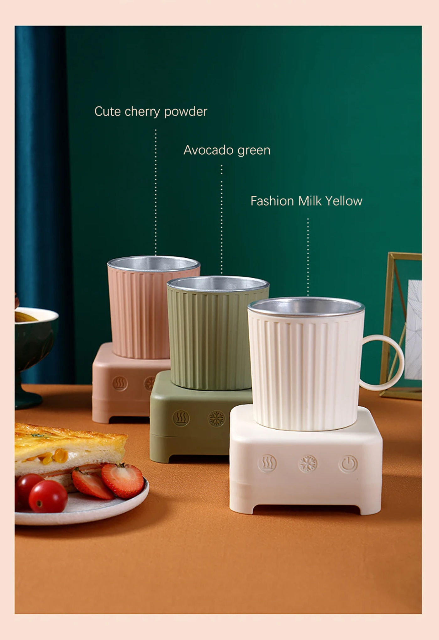 Description Picture 2 of item400ml Quick Cooling Cup Coffee Milk Beer Soda Heating Cooling Cup Mini Ice Maker Ice Cold Drink Home Quick Freezing Machine