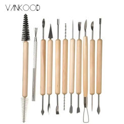 11pcs Clay Sculpting Tools Pottery Polymer Clay Cutter Tools Craft Sculpt Carving Ceramic Moldes