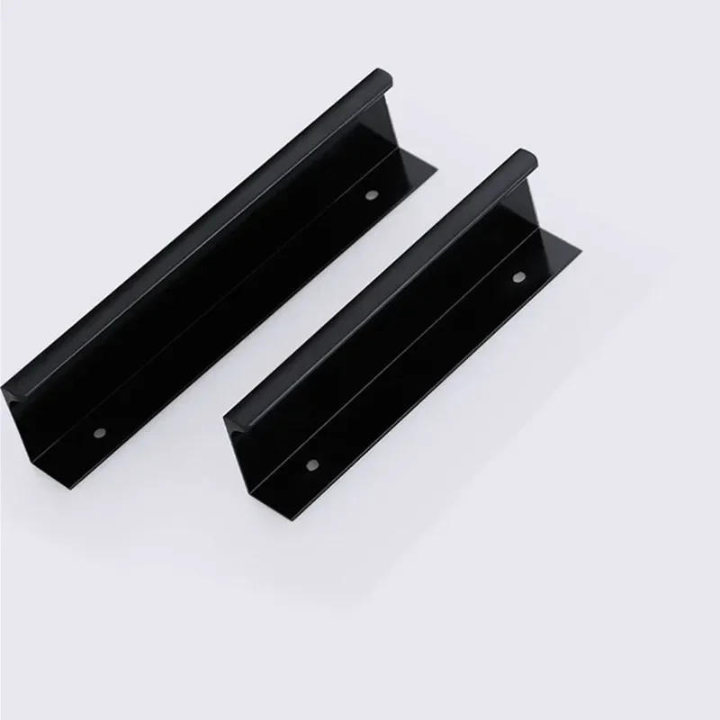 Description Picture 5 of itemBlack Hidden Cabinet Pulls Aluminum Alloy Invisible Furniture Handles Cupboard Handles Drawer knobs Gold Long handle