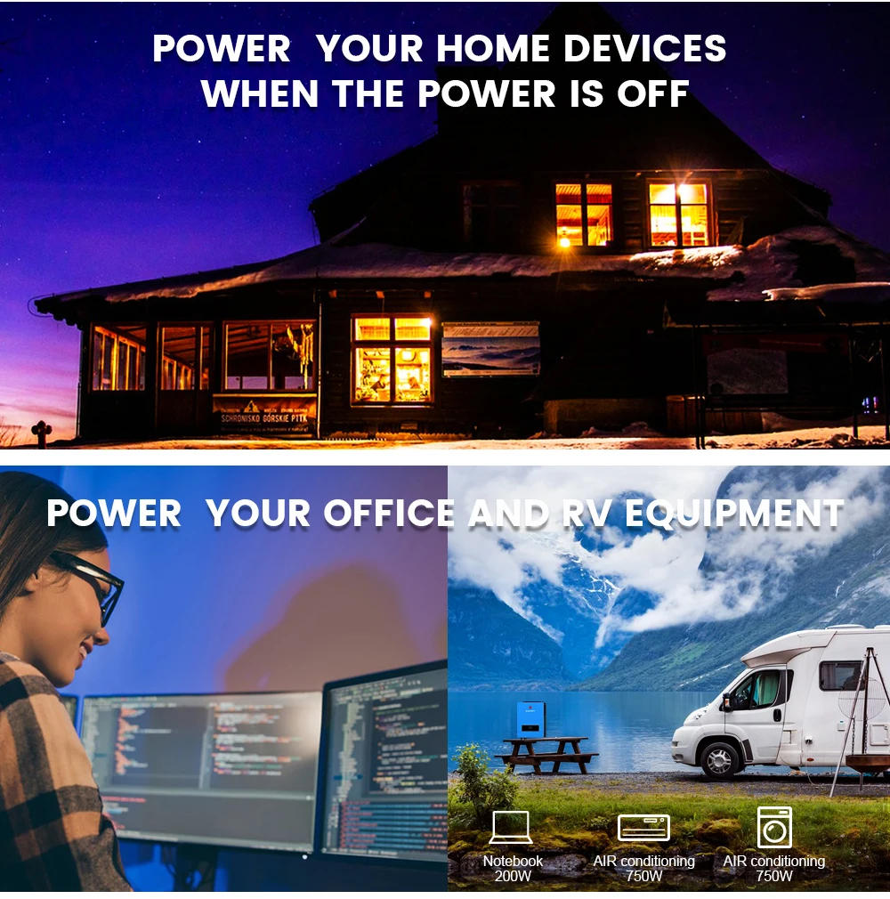 Description Picture 5 of itemSUMRY on/Off Grid Solar Inverter 10.2kw 48VDC To 220VAC MPPT Solar Power AC Hybrid Inverter Generator Dual Output