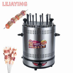 10 Sticks Vertical Electric Smokeless Kebab Machine Oven Rotary Lamb Skewer Grill Bbq Fork Rotisserie Barbecue Stove Roaster