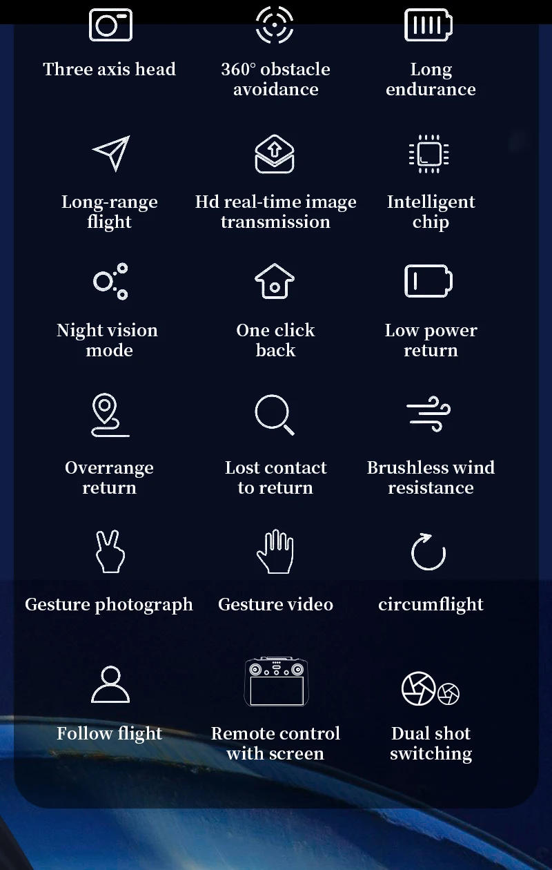 Description Picture 5 of itemNEW KF104 MAX-S GPS Drone 4K Professional 3-Axis Gimbal Obstacle Avoidance 6KM EIS Drones With Camera Foldable RC Quadcopte