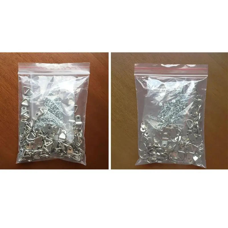 Description Picture 2 of item100pcs D Ring Hanging Picture Frame Strap Hanger Hooks Oil Painting Mirror Hange