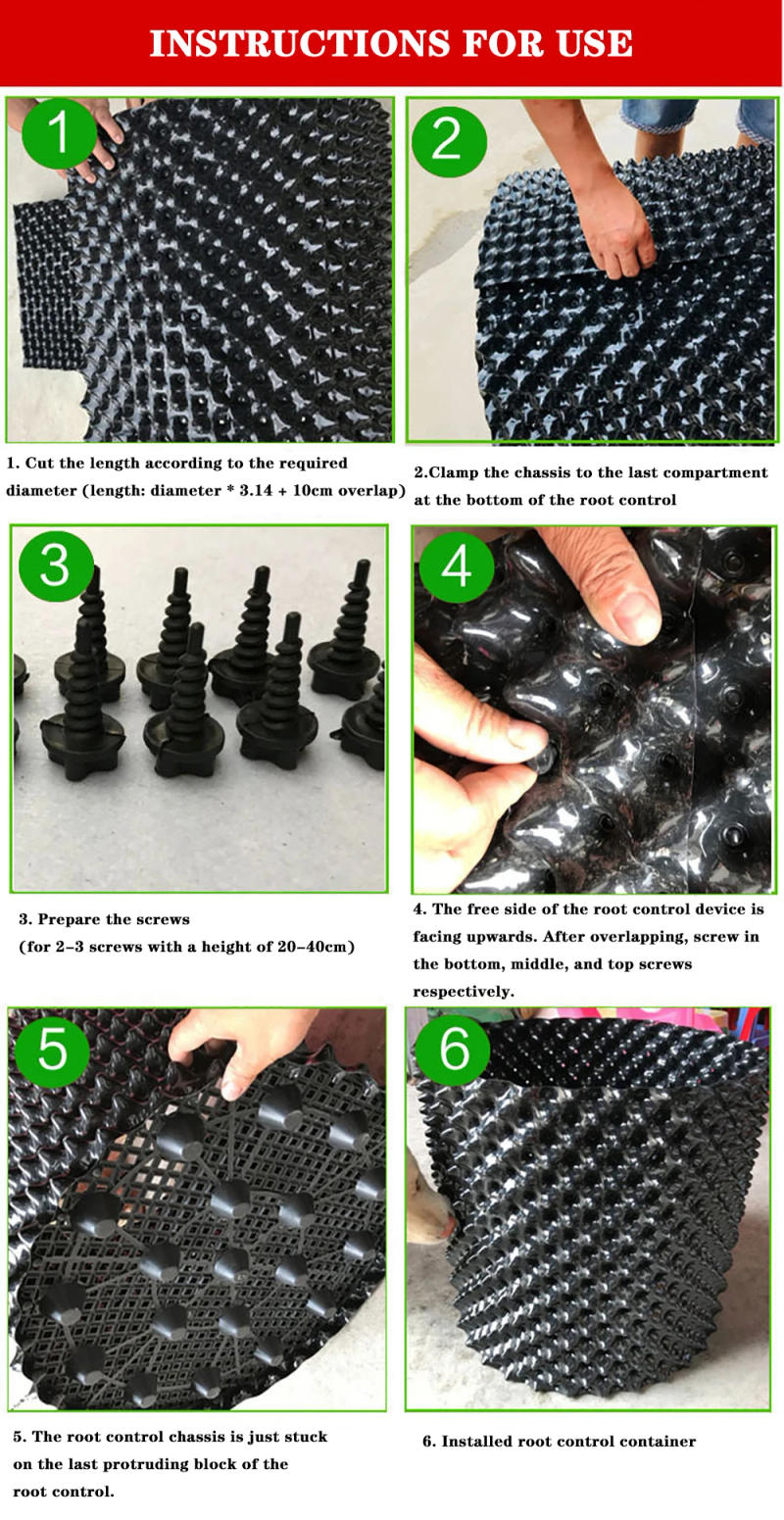 Description Picture 5 of itemAir Pruning Plant Root Control Nursery Pots Trainer Fast Root Grow Container Garden Tree Bonsai Transplant Tool Fast Nersery Pot