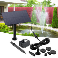 5W 5V Water Fountain Garden Decoration with Stake Solar Power Panel Water Pump Watering System Energy Saving Kits for Fish Tank
