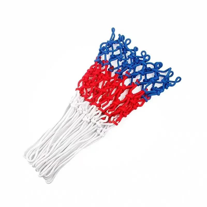 Description Picture 5 of item1/2/3PCS Standard Basketball Net Red+White+Blue Tri-Color Basketball Hoop Net Powered Basketball Hoop Basket Rim Net